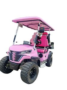 <span class=keywords><strong>Prix</strong></span> fournisseur Voiturette de <span class=keywords><strong>golf</strong></span> de luxe 2023 rose avec batterie au lithium et 4 places avec <span class=keywords><strong>portes</strong></span> Vente en gros - Product Image 2