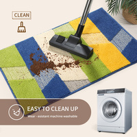 Tapis de porte personnalisé Hello absorbant l'eau paillassons de trappeur de saleté tapis de porte en polyester antidérapant lavable