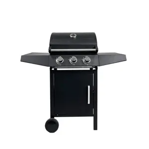 Spit Rotisserie Grill Kitchen Grills Machine Gas Bbq Grill 3 Burners Gas Portable Barbecue Outdoor Party Metal