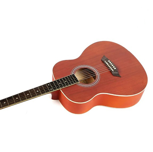 Guitarra acústica de madera natural Genesis 37 \ "con cuerdas de acero intermedias para principiantes para yoga y pilates - Product Image 1