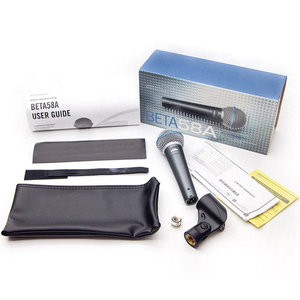 Microphone dynamique portable <span class=keywords><strong>SM58</strong></span> Beta58a Beta58 BM800 pour karaoké, église, enseignement, conférences, microphone filaire pour le chant - Product Image 1