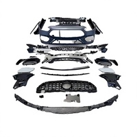 Kit carrosserie pour Mercedes Benz Classe C W206 C63 AMG Facelift, nouvelle version, pare-chocs avant et arrière en plastique rouge