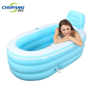 <span class=keywords><strong>Tanque</strong></span> <span class=keywords><strong>de</strong></span> <span class=keywords><strong>baño</strong></span> plegable <span class=keywords><strong>de</strong></span> PVC, bañera <span class=keywords><strong>de</strong></span> hidromasaje inflable con cubierta, duradera, <span class=keywords><strong>de</strong></span> alta densidad - Product Image 2