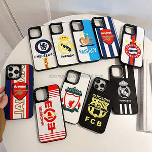 เคสโทรศัพท์มือถือลายทีมฟุตบอล iPhone 16 15 14 Pro Max เคสโทรศัพท์ลายทีมฟุตบอลสำหรับ iPhone 13 12 11 - Product Image 1