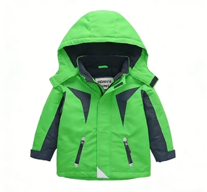 Nouvelle <span class=keywords><strong>veste</strong></span> d‘hiver chaude pour garçon – Capuchon, épaisse et doublée en polaire - Product Image 4