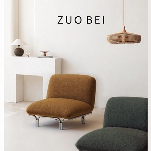 Sillón Cuadrado de Estilo Nórdico Moderno y Minimalista, Sofá Individual de Diseño, Patas de Acero Inoxidable, Silla Versátil <span class=keywords><strong>para</strong></span> Sala de Estar o Balcón - Product Image 3