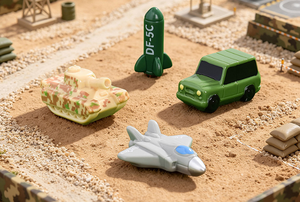 Miniature di Veicoli Militari in Resina, Figurine di Carri Armati e Jeep, Giocattoli Educativi per Bambini, Collezionabili per Appassionati - Product Image 6