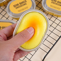 Jouet anti-stress en PU à rebond lent, en forme de pain au fromage simulé, pour soulager l'anxiété, unisexe, tous âges, vente en gros