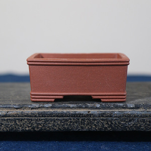 Classic Chinese Style Rectangular Bonsai Pot Handmade Small <b>Trough</b> Planter - Product Image 3