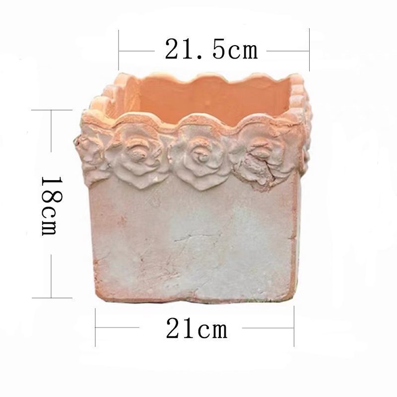 Rose bridal veil square basin 21518
