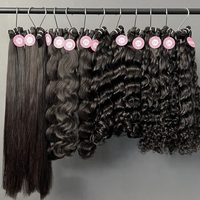 Extensions de cheveux humains bruts 100 % non traités, prêtes à être expédiées, provenant d'un seul donneur, double trame, bouclés indiens bruts, lots de boucles birmanes