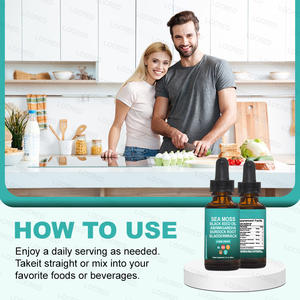 Minyak lumut laut alami & minyak biji hitam pendukung hologram suplemen Herbal tetes dengan Ashwagandha ramah Vegan - Product Image 6