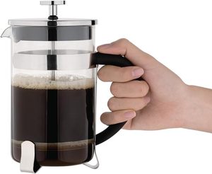 แก้วกาแฟเฟรนช์เพรสแบบแก้วบอโรซิลิเกต พร้อมก้านกด สำหรับใช้ในครัวเรือน - Product Image 4
