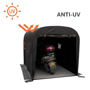 Tente de garage pliable pour moto, grande capacité, anti-UV, hydrofuge, anti-poussière, en polyester 210D, 220x160x175cm, 90D16A Moto - Product Image 2