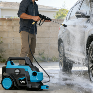 Nuova Idropulitrice Commerciale Portatile SWPO 1200-1600W, Pressione Regolabile ad Acqua Fredda per Autolavaggi - Product Image 4