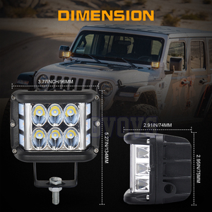 OVOVS ATV Truck stroboscopico tiratore laterale Led Pod luci 4 pollici luce LED Pod per camion fuori strada <span class=keywords><strong>4x4</strong></span> - Product Image 6