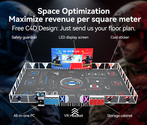 L'arène de la machine VR d'arcade d'E-sports de la station spatiale 9D VR de jeux de tir de Metaverse d'amusement de LEKEVR grande libèrent - Product Image 1