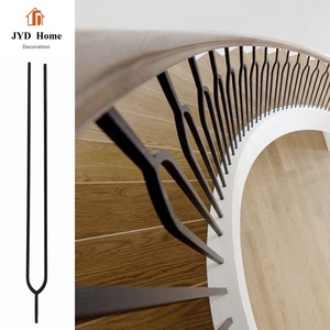 1/2 "Hollow Square Little rettangolo mandrini in metallo serie AALTO balaustre per ringhiere in ferro verniciato a polvere parti di scale in metallo all'ingrosso - Product Image 6