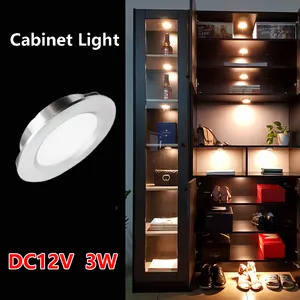 3W mobili da cucina a LED da incasso luce DC12V all'ingrosso libreria a LED vetrina Garderobe applique da parete a Led