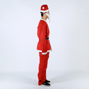 Festa di natale Cosplay padre Costume di natale adulto maschio poliestere Costume babbo natale vestiti vestiti di natale vendita di fabbrica - Product Image 2