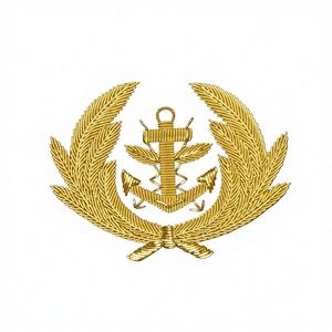 Écusson brodé personnalisé de luxe en fil d'or, 3D, sans nickel, en feutre non tissé, avec paillettes, à coudre, pour services d'incendie et scouts - Product Image 3