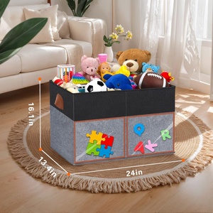 <span class=keywords><strong>2025</strong></span> Nhà Máy Thấp Moq Bền Có Thể Gập Lại Mới Đến Trang Trí Lưu Trữ Đồ Chơi Tổ Chức Trẻ Em Hộp Với Trong Suốt Xem Nắp - Product Image 2