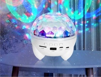 Lampe de table projecteur LED rotative étoiles et lune pour chambre d'enfant, décoration de fête DJ, veilleuse pour maison, KTV, club