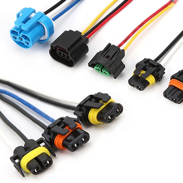 Custom 2 3 4 Pin Waterproof Electric Auto Automotive Connector Assembly Automotive Female Connectors