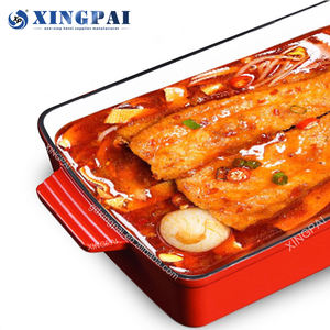 XINGPAI Pot en <span class=keywords><strong>fonte</strong></span> robuste pour restaurant Rétention de chaleur épaissie Rôtissoire à poisson Pots rectangulaires en <span class=keywords><strong>fonte</strong></span> Ensembles d'ustensiles de cuisine - Product Image 3
