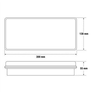 Luce di Emergenza Beghelli 300L IP65 1.5/3 SA TR 34x14x6 Cm - Product Image 2
