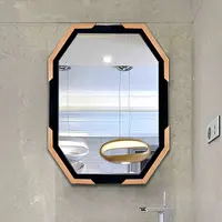 Cadre de miroir métallique pour salle de bains, magnifique décoration murale, miroir en acier inoxydable, argent, 5MM, projet d'hôtel