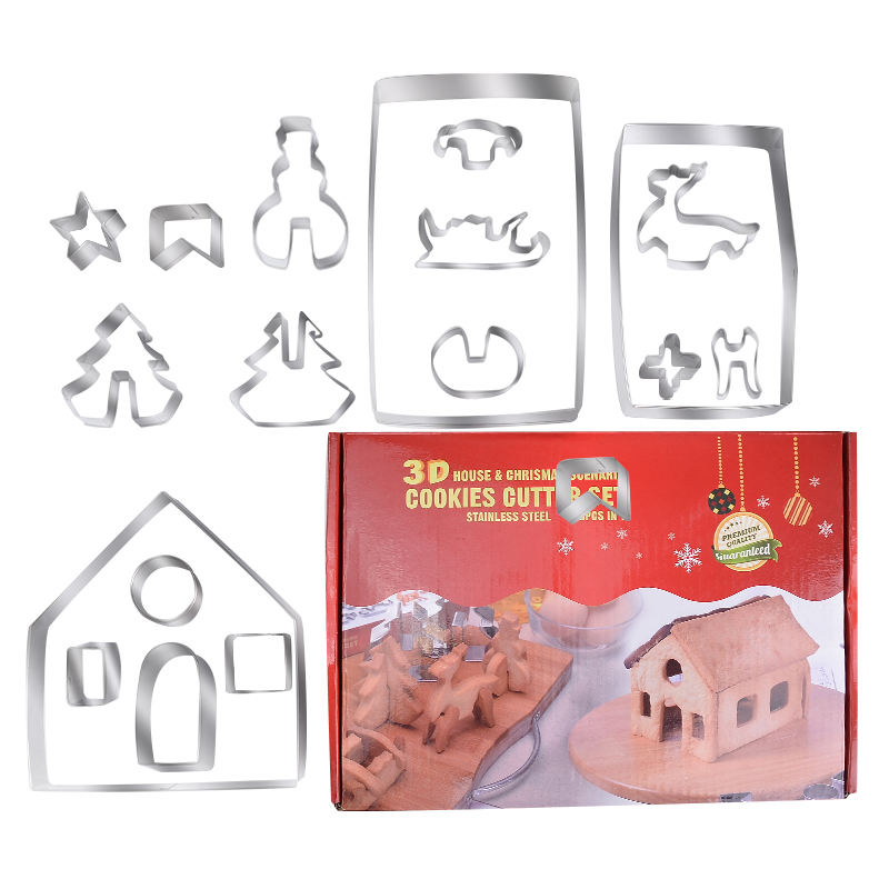Juego de cortadores de galletas gris-18 piezas