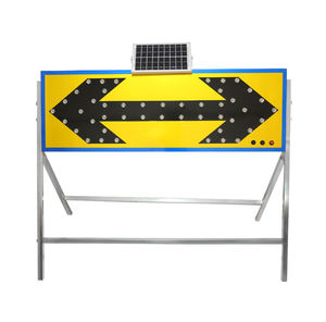Luce solare LED freccia di sicurezza stradale segnale stradale segnale di segnale di luce luce di direzione luci Led frecce segnali stradali - Product Image 1