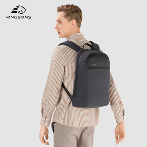 Kingsons Men's Business <b>Backpack</b> 20-35L Laptop <b>Compartment</b> Multi-<b>Compartment</b> Ultralight Shoulder Bag For Commuting - Product Image 4