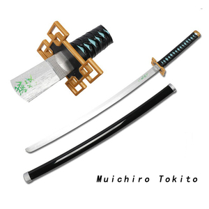 Ensemble complet de l'épée en <span class=keywords><strong>bois</strong></span> de style anime <span class=keywords><strong>Demon</strong></span> <span class=keywords><strong>Slayer</strong></span>: Kimetsu No Yaiba Tanjiro Kamado Nichirin Blade COS - Product Image 5