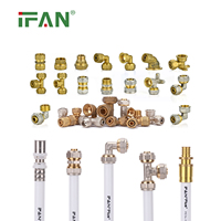 IFAN échantillon gratuit plomberie raccords Pex ISO multicouche raccord coudé raccord en T raccords de tuyauterie Pex raccords de presse en laiton
