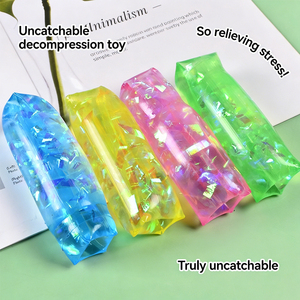 Best Selling Novelty TPR Can't Catch Water Snake Stress Relief Decompression <b>Squeeze</b> Promotional Toys for Kids Boys and Girls - Product Image 1