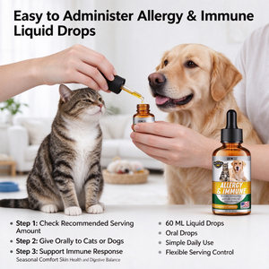Gouttes liquides immunitaires en gros pour chiens et chats : Soulagement des démangeaisons, soutien de la santé immunitaire, à base de curcuma et de chardon-Marie, OEM - Product Image 3