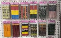 Vente flash : lot de 12 crayons en bois jaunes HB pour enfants, crayons de bureau avec gomme pour étudiants