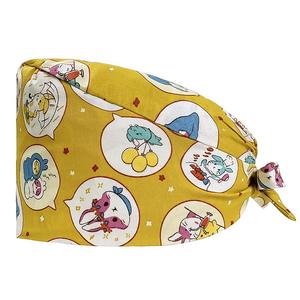 Gorros de Enfermera para Mujer, Gorros de Trabajo con Botón y Banda Absorbente de Sudor, Gorros Quirúrgicos Elásticos Ajustables para Uniforme de Dentista - Product Image 2