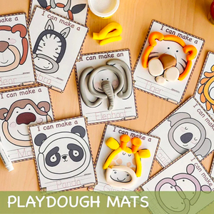 Ensemble de tapis de pâte à modeler non toxique en forme d'animaux sauvages, jouet créatif en argile pour enfants - Product Image 6