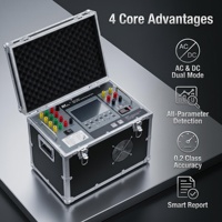 Analyseur de transformateur intégré CA/CC 1 kV haute précision et économique avec interrupteur de dérivation, précision de 0,2 %, protection IP55, Wi-Fi, USB