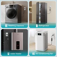 Disjoncteur différentiel PRCD industriel NANDAO 16A 250V certifié CE, prise UE, matériau ignifuge