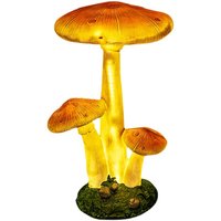 Lumière LED d'extérieur en forme de feuille de champignon pour Halloween et Thanksgiving, étanche IP65, rouge/jaune, pour cours, parcs et zones paysagères
