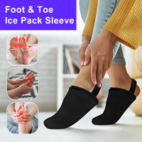 Bingyuan – Compresse réutilisable pour pied et cheville, thérapie par compression froide, enveloppement en gel chaud et froid, taille personnalisée pour le soulagement des douleurs articulaires