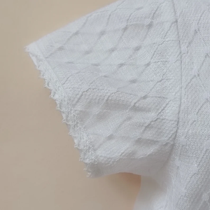 Pelele de <span class=keywords><strong>lino</strong></span> blanco para bebé recién nacido, Pelele <span class=keywords><strong>con</strong></span> cuello de peter <span class=keywords><strong>pan</strong></span>, traje de bautizo recortado <span class=keywords><strong>con</strong></span> encaje - Product Image 2