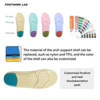 Plantillas Ortopédicas Personalizadas, Ecológicas, Suaves, Lavables, con Soporte de Arco de PU, Tallas 35-46, Modelo JYD-008, FOOTWORK LAB