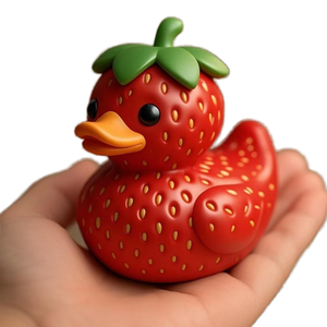 Nuevas Ideas de Productos 2026: Adorno Navideño de Resina Hecho a Mano, Figura de Pato con Frutas, Decoración Moderna para el Hogar, Cosplay, Adorno Caprichoso para Interiores - Product Image 1