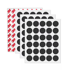 Bande magnétique avec aimants adhésifs carrés/ronds en caoutchouc Feuille magnétique souple auto-adhésive à support adhésif fort avec colle - Product Image 2