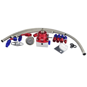Kit régulateur de pression de carburant Poyracing AN6 65-96Psi avec jauge et tuyau pour mise à niveau et modification - Product Image 2